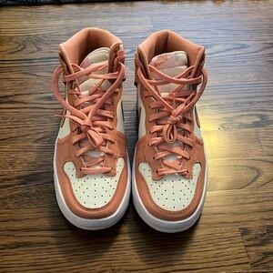Nike Women's Dunks Mid Coral size 10.5W- NEVER WORN
